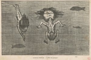 Pelottomia uimareita tekijältä Honoré Daumier