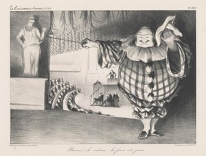 Laske verho, farssi on päättynyt tekijältä Honoré Daumier
