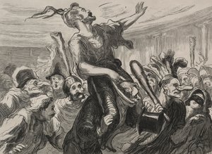 Oopperaball: eläköön flambarit. tekijältä Honoré Daumier