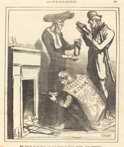 Todella järkyttynyt, kun en löytänyt... kruunua... tekijältä Honoré Daumier