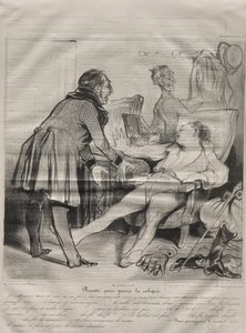 Caricaturana, plate 72: Recipe to Cure Colic tekijältä Honoré Daumier