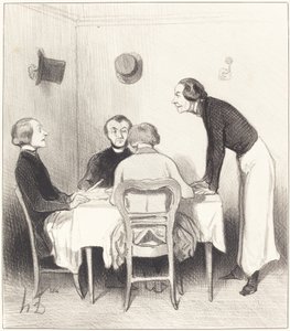 ravintola porkkana tekijältä Honoré Daumier