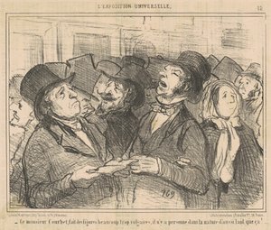Tämä monsieur Courbet tekee hahmoista ... mautonta ... tekijältä Honoré Daumier