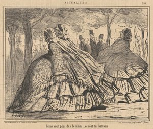 He eivät ole enää naisia, he ovat ilmapalloja tekijältä Honoré Daumier