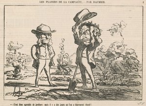 Puutarhassa on kiva olla tekijältä Honoré Daumier