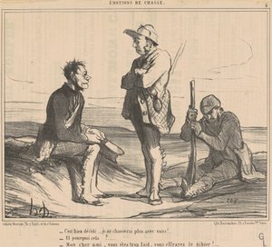 Se on päätetty... En metsästä enää kanssasi! ... tekijältä Honoré Daumier