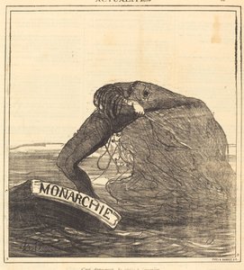 Se on vaarallista, heitetty verkkokalastus tekijältä Honoré Daumier