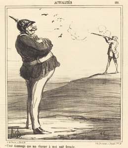 Harmi, että metsästykseni minulle on päättynyt tekijältä Honoré Daumier