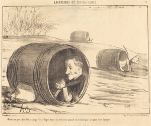 On aika vaikeaa pakottaa tekijältä Honoré Daumier