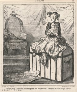 Velvollinen ... vartioimaan suvereniteetin arvomerkkiä tekijältä Honoré Daumier
