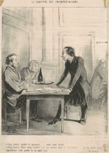Viisi sydäntä, suora ja neljätoista... tekijältä Honoré Daumier