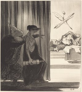 Mimi Véron työnsi Clytemnestraa... tekijältä Honoré Daumier