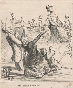 Tarkistaa! Tyttäremme käsi! tekijältä Honoré Daumier