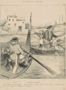 Taistele laivasto tekijältä Honoré Daumier