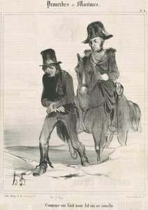 Kun pedaamme sänkymme, makaamme tekijältä Honoré Daumier