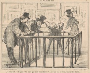 Miten, tässä kellarissa... tekijältä Honoré Daumier