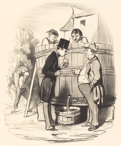 Mistä löydät tämän pienen viinin... tekijältä Honoré Daumier