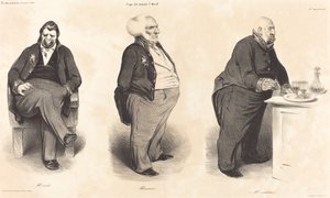 Kreivi Portalis - Bassanon herttua - Montlosierin kreivi tekijältä Honoré Daumier