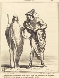 Usko minua! ota käteni... tekijältä Honoré Daumier