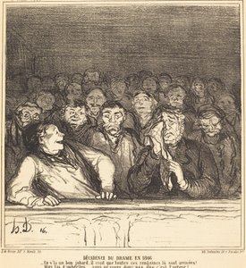 Draaman taantuminen vuonna 1866 tekijältä Honoré Daumier