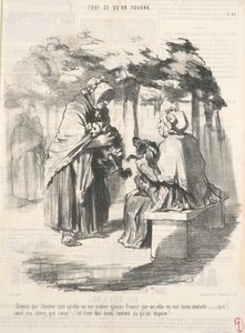 Siitä lähtien, kun Zémire tiesi, että hän maksaisi minulle viisitoista frangia... tekijältä Honoré Daumier