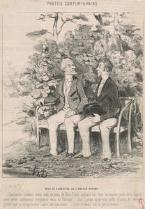 Kaksi entistä vanhan hallinnon kapasiteettia tekijältä Honoré Daumier