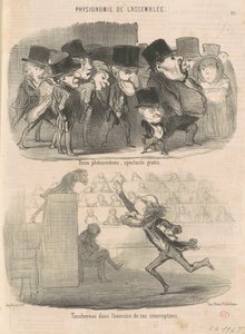 Kaksi ilmiötä, ilmainen esitys... tekijältä Honoré Daumier