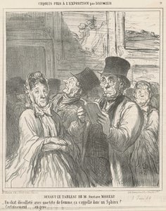 M. G. Moreaun maalauksen edessä tekijältä Honoré Daumier