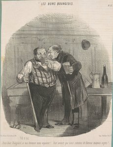 Kerro minulle, Ravignard, jos naisemme näkivät meidät! ... tekijältä Honoré Daumier
