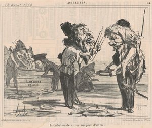 Ruoan jakelu ylimääräisenä päivänä tekijältä Honoré Daumier