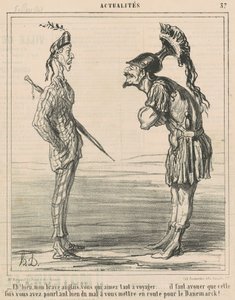 Hyvin! Rohkea englantini... tekijältä Honoré Daumier