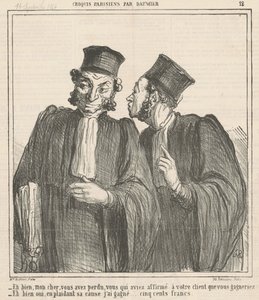 No, kultaseni, olet menettänyt... tekijältä Honoré Daumier