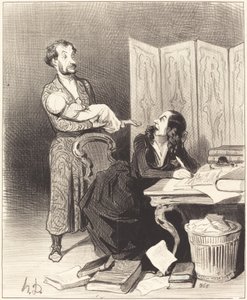 Joten vie se pidemmälle... mahdotonta työskennellä... tekijältä Honoré Daumier