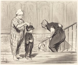 Perheen kanssa tekijältä Honoré Daumier
