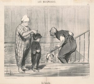 Perheen kanssa tekijältä Honoré Daumier