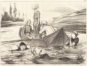 Täydessä vedessä tekijältä Honoré Daumier
