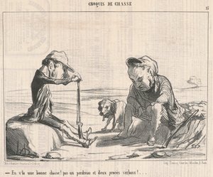 Tässä on hyvä metsästys! ... tekijältä Honoré Daumier