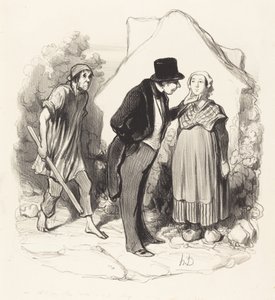 Olisiko miehesi kateellinen... tekijältä Honoré Daumier