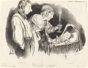 Onko hän kaunis!... tämä kerubi!... tekijältä Honoré Daumier