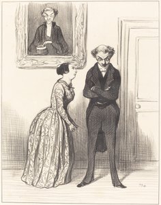 Ja ajatella, että tässä on kolme... varoitettu, etten voinut saada niitä tuomituksi!... tekijältä Honoré Daumier