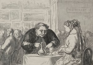 Kuvataidenäyttely: rakkaudesta taiteeseen ja kyljysuffet tekijältä Honoré Daumier
