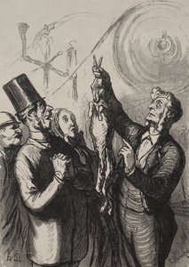 Universaalinäyttely: kymmenessä minuutissa sinulla on gibelotte ja hattu tekijältä Honoré Daumier