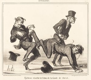 Ikävä tulos... hevosenliha tekijältä Honoré Daumier