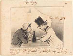Sinun täytyy olla varovainen isä Balivot, pikkulapsesi on kuusitoista... tekijältä Honoré Daumier