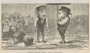 Älkää valittako tästä säästä... tekijältä Honoré Daumier