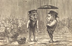 Älkää valittako tästä säästä... tekijältä Honoré Daumier