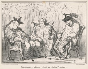 Virkamiehet ... valvomassa valtakunnan pelastusta! ... tekijältä Honoré Daumier