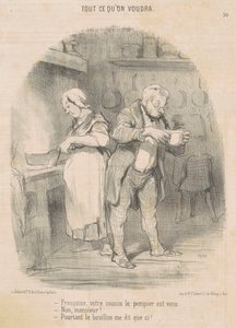 Francois, serkkusi palomies tuli... tekijältä Honoré Daumier