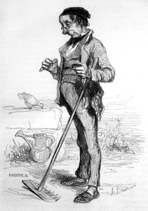 Puutarhanhoito Eläkkeensaaja tekijältä Honoré Daumier