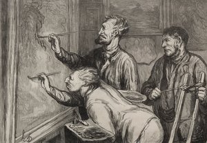 Viimeisen kosketuksen antaminen tekijältä Honoré Daumier